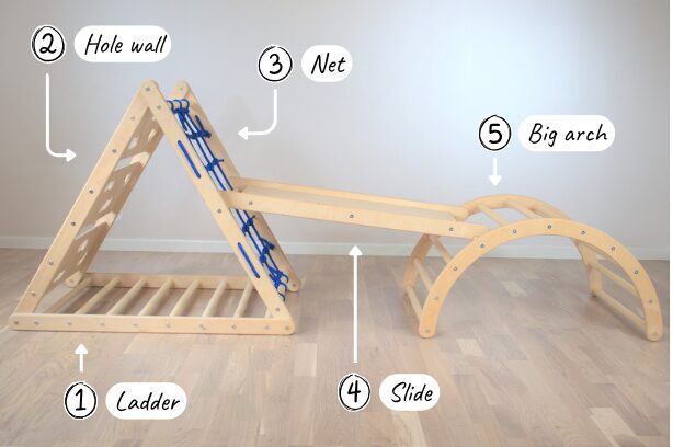 Hopfällbar stege // 65 cm ⇈