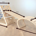 Stor klättertriangel Båge 5-i-1 SET